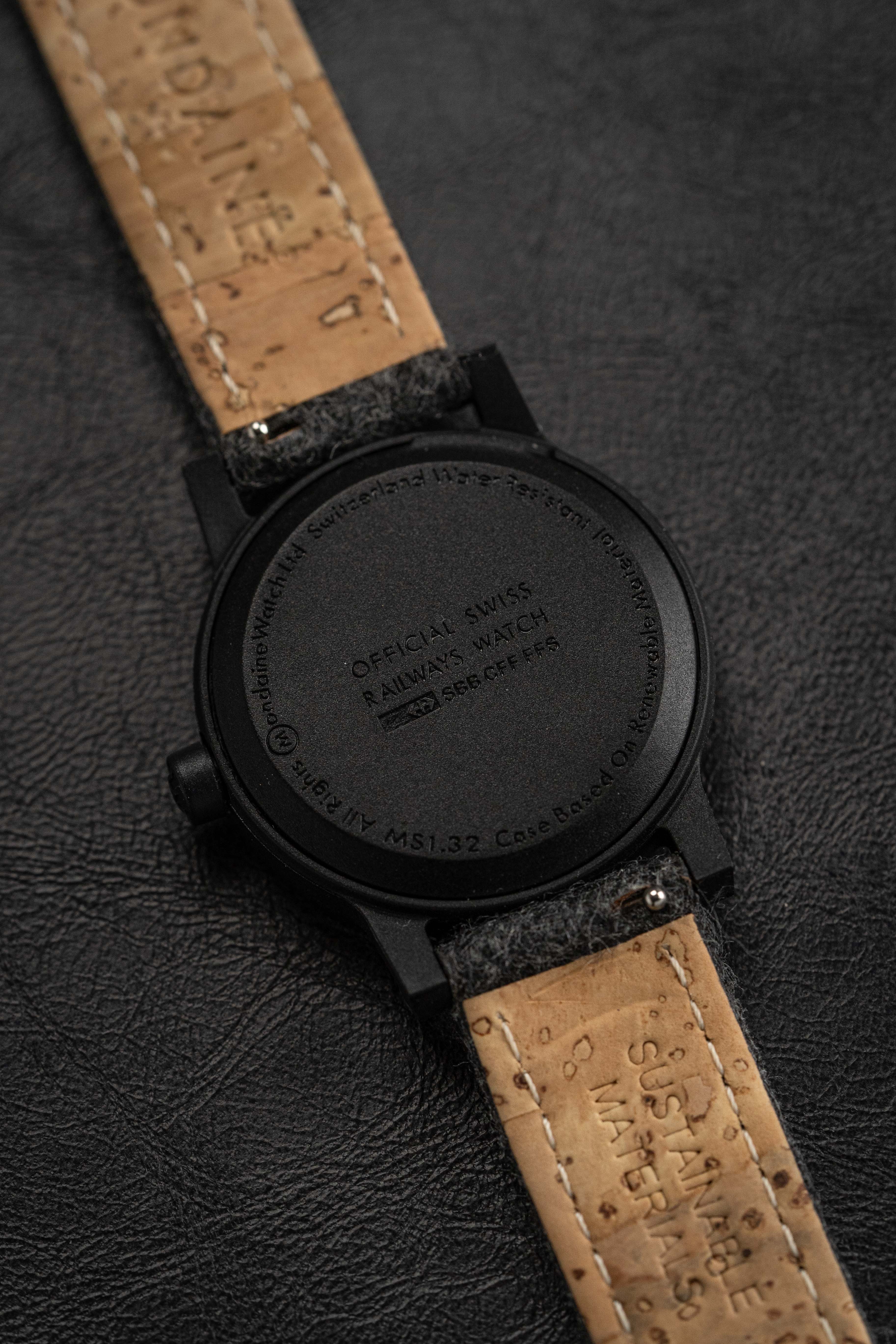 Mondaine Ladies Watch Essence Black Grey