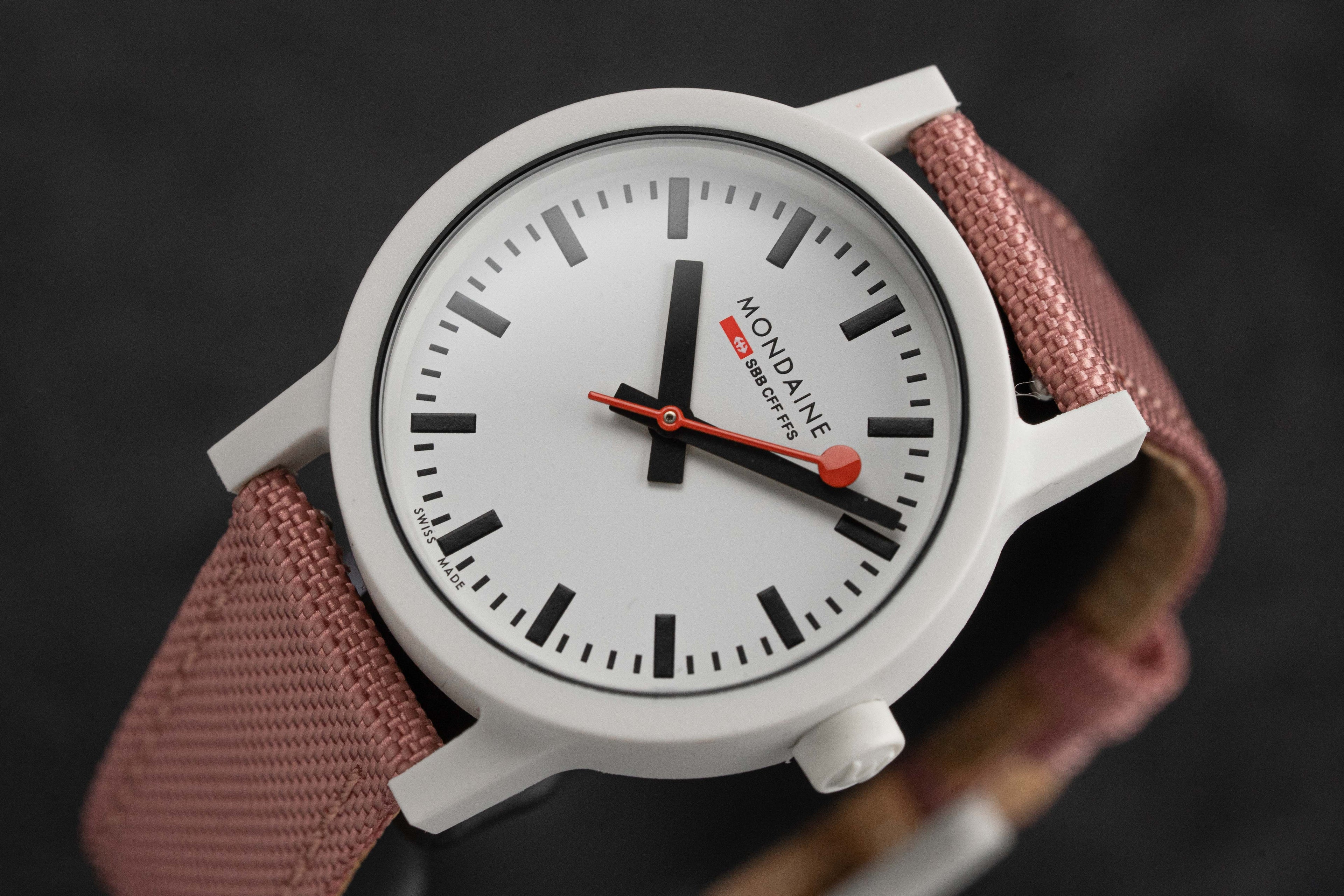 Mondaine Ladies Watch Essence White Pink