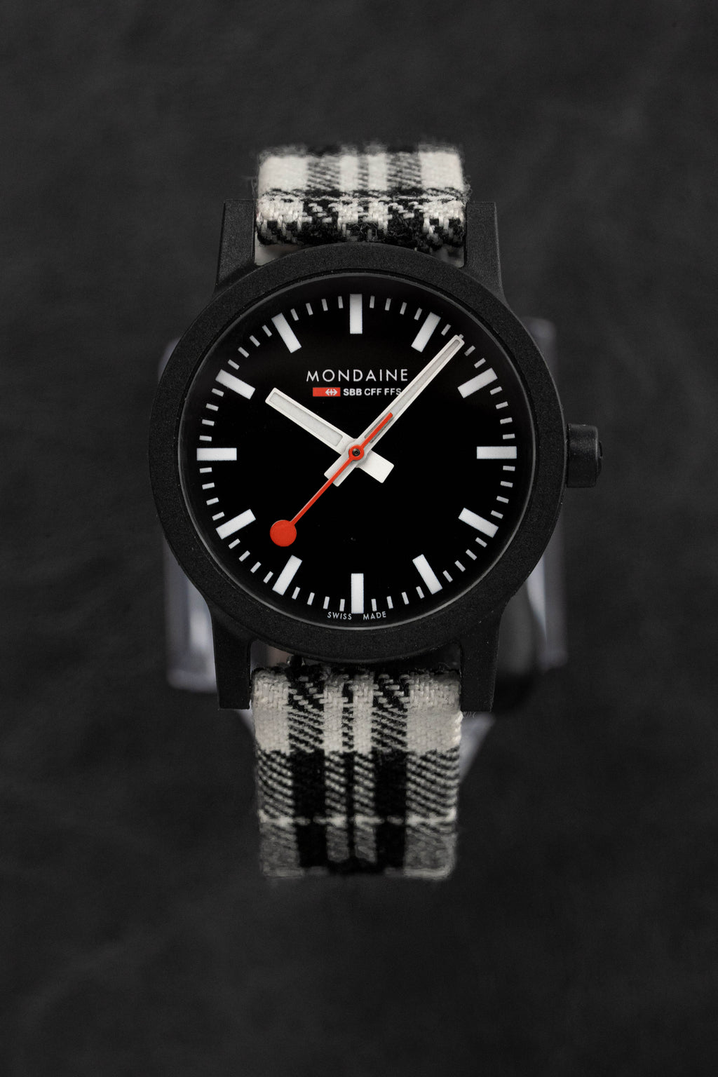 Mondaine Ladies Watch Essence Black White