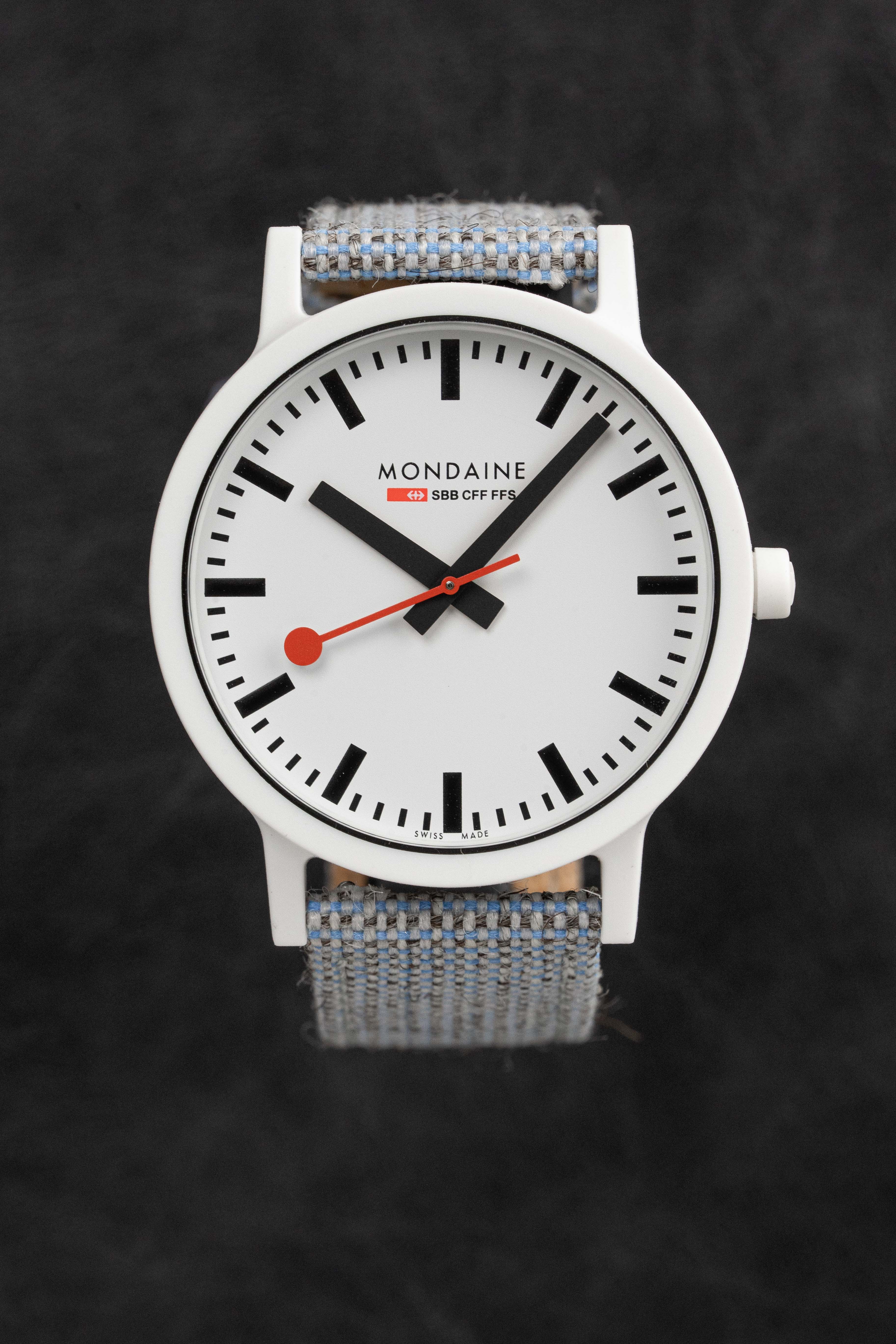 Mondaine Watch Essence Light Blue