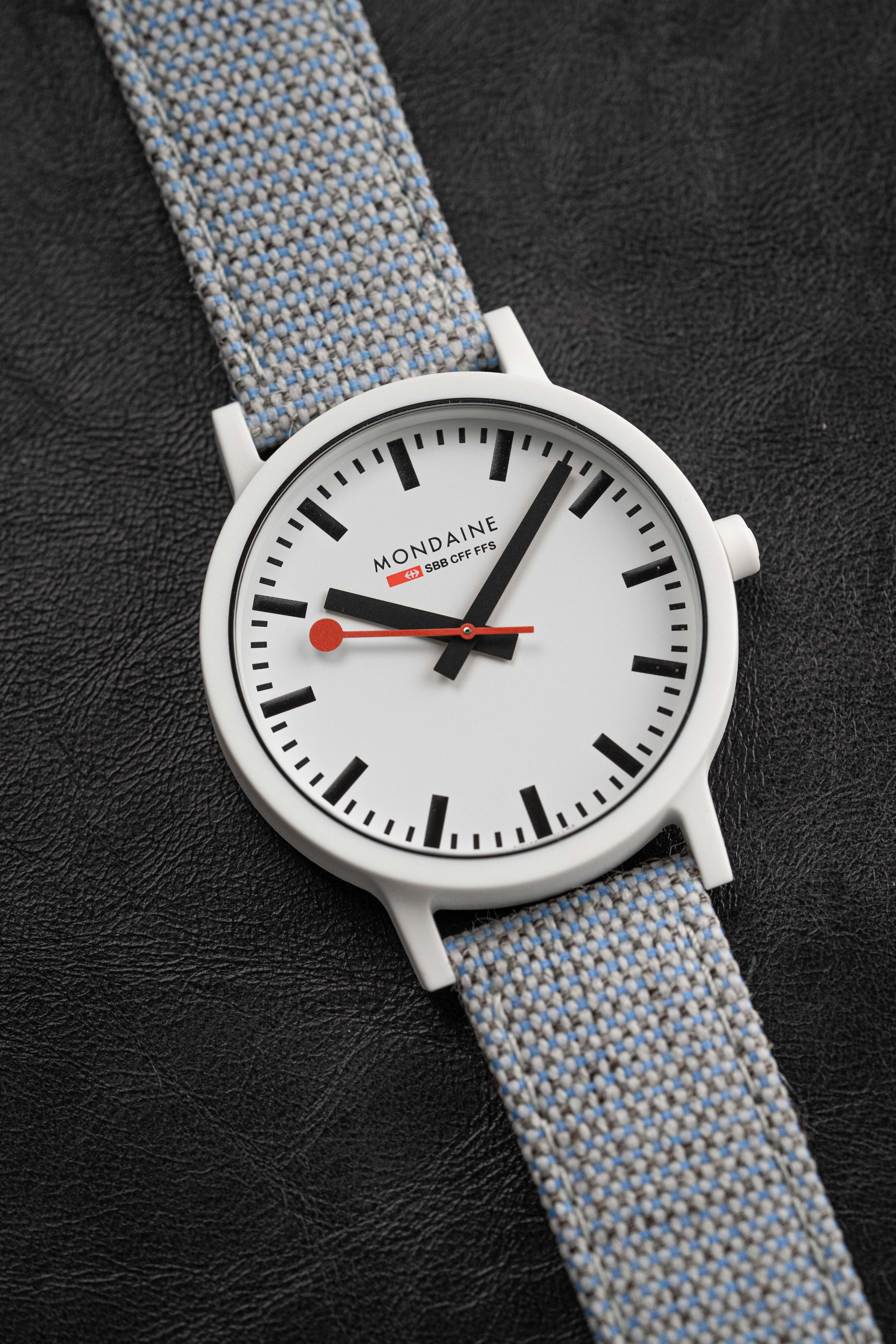 Mondaine Watch Essence Light Blue