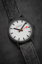 Mondaine Watch Essence Black Grey