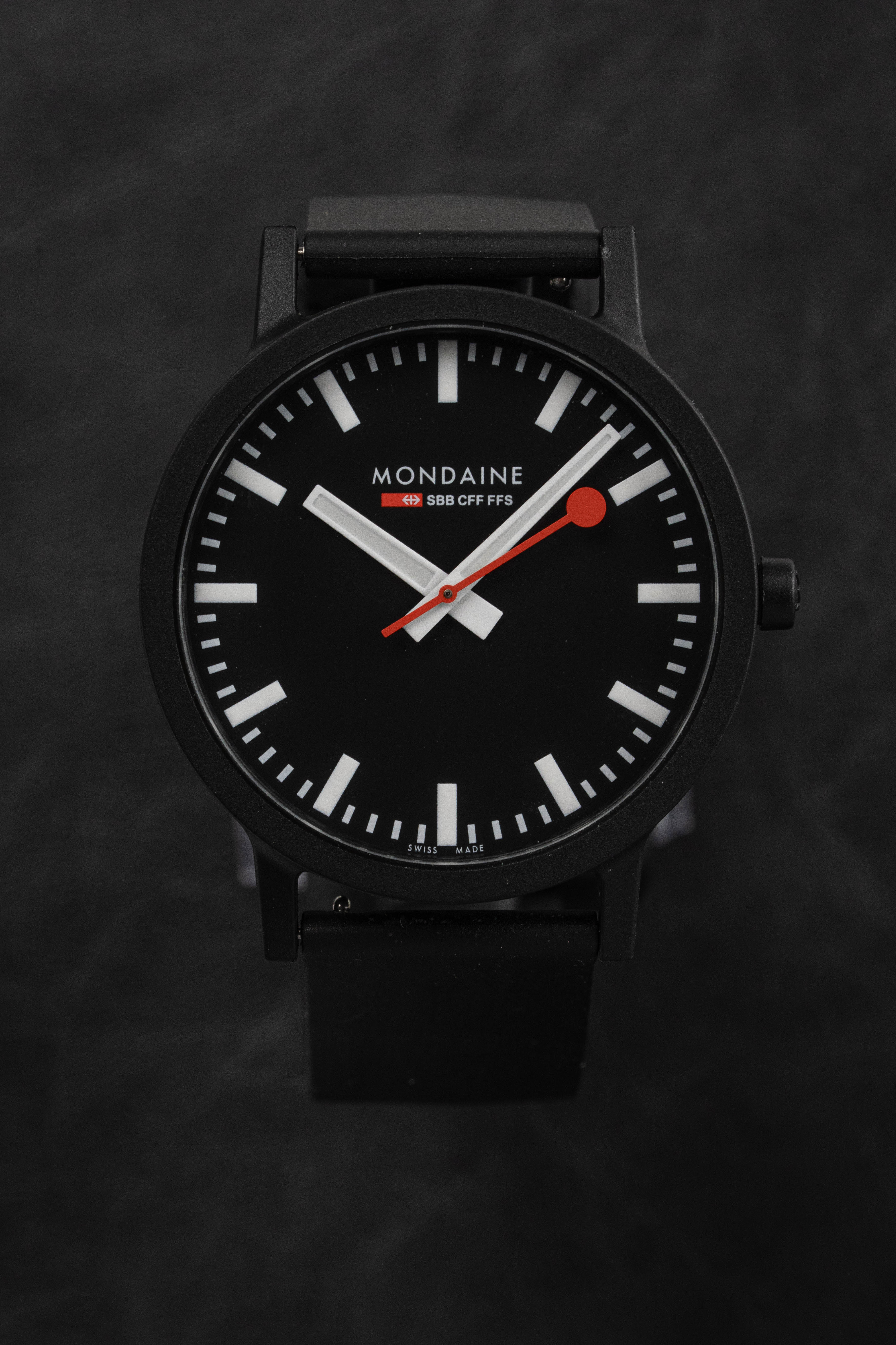 Mondaine Watch Essence Black