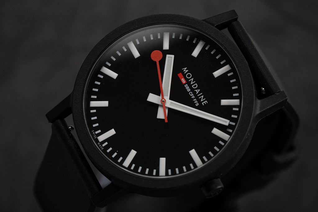 Mondaine Watch Essence Black