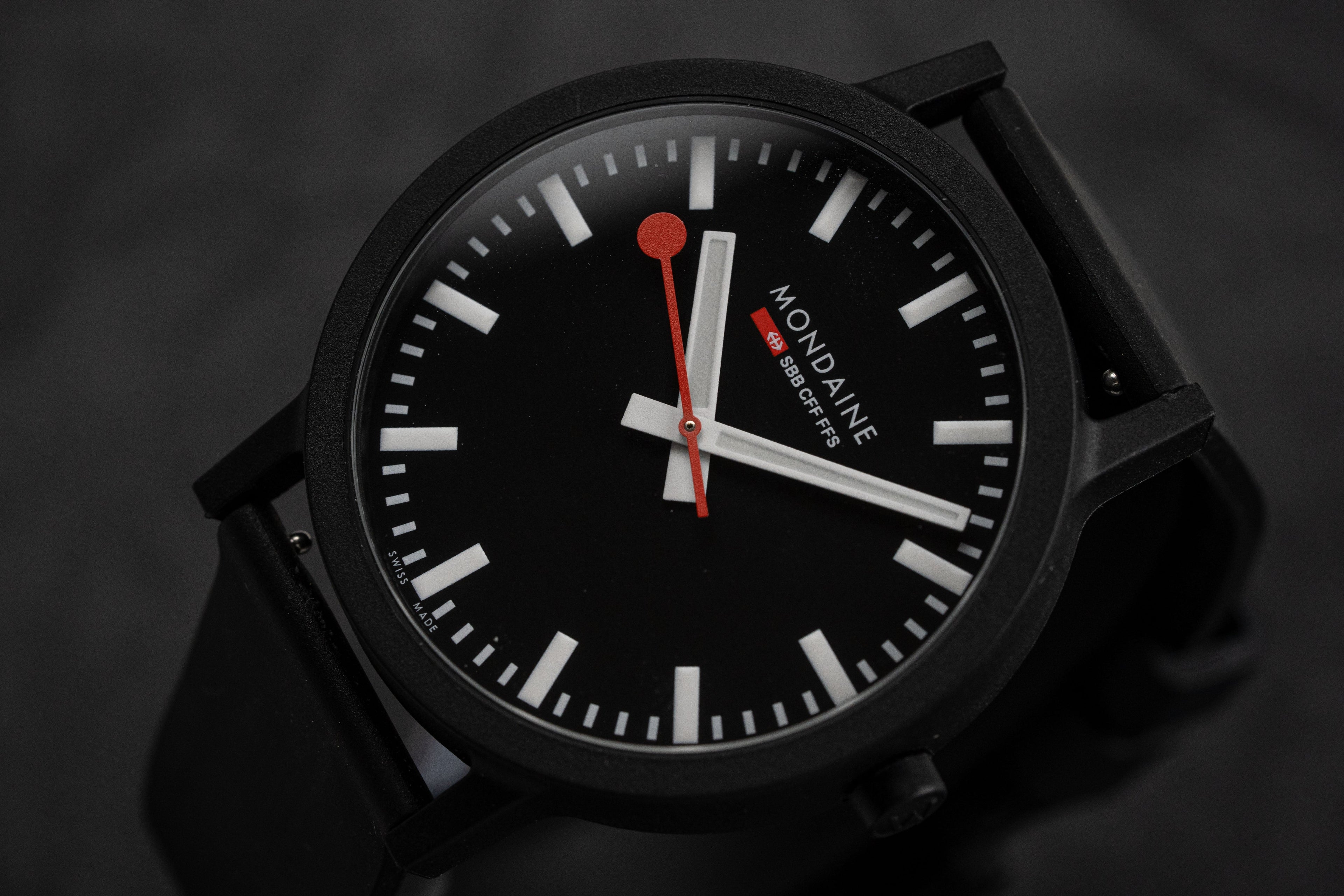 Mondaine Watch Essence Black