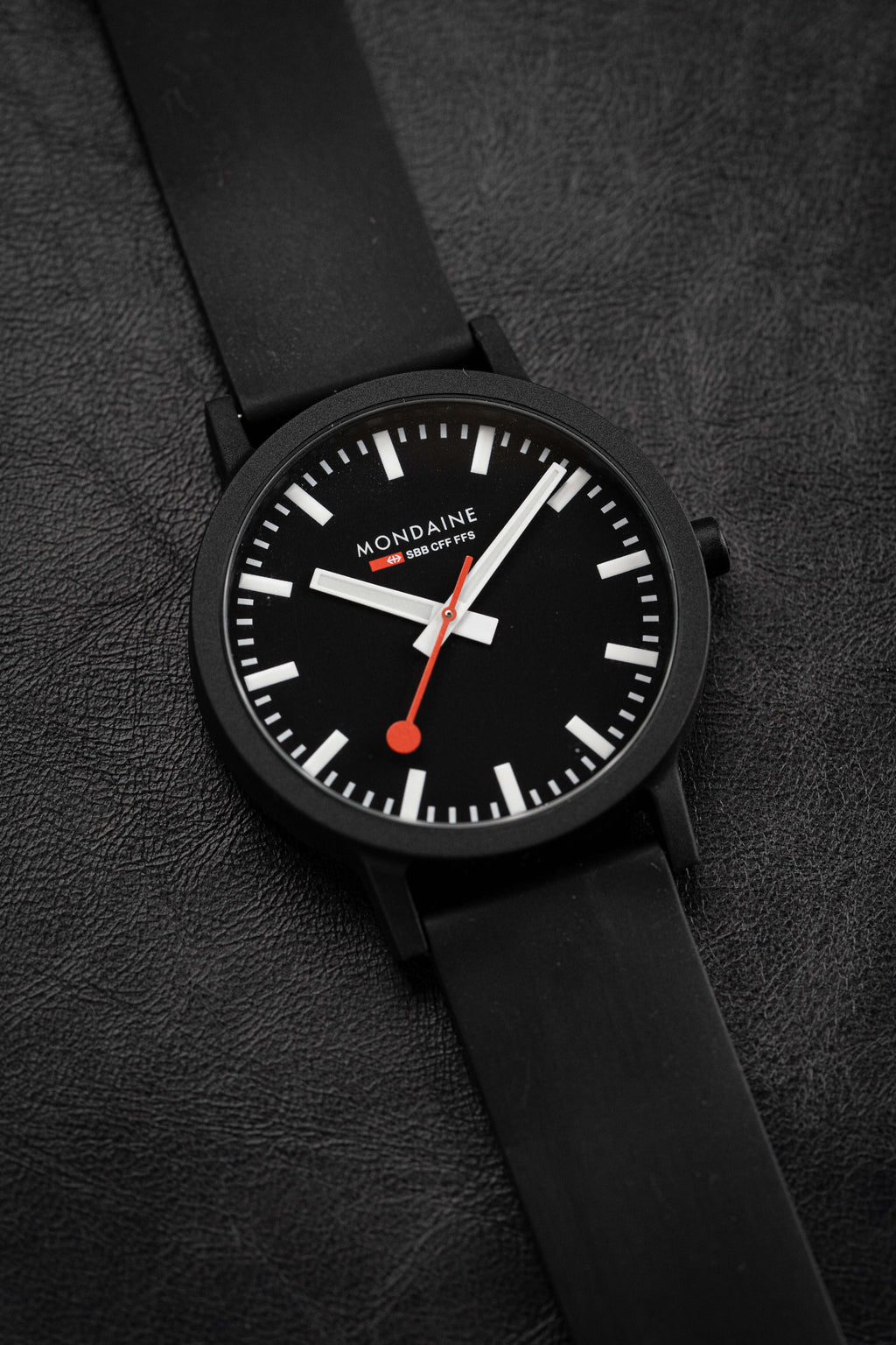 Mondaine Watch Essence Black