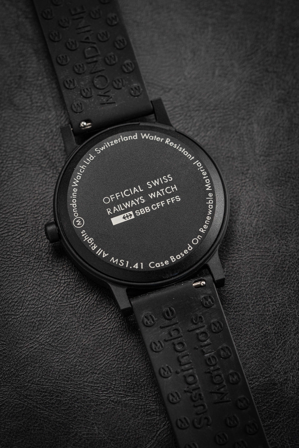 Mondaine Watch Essence Black