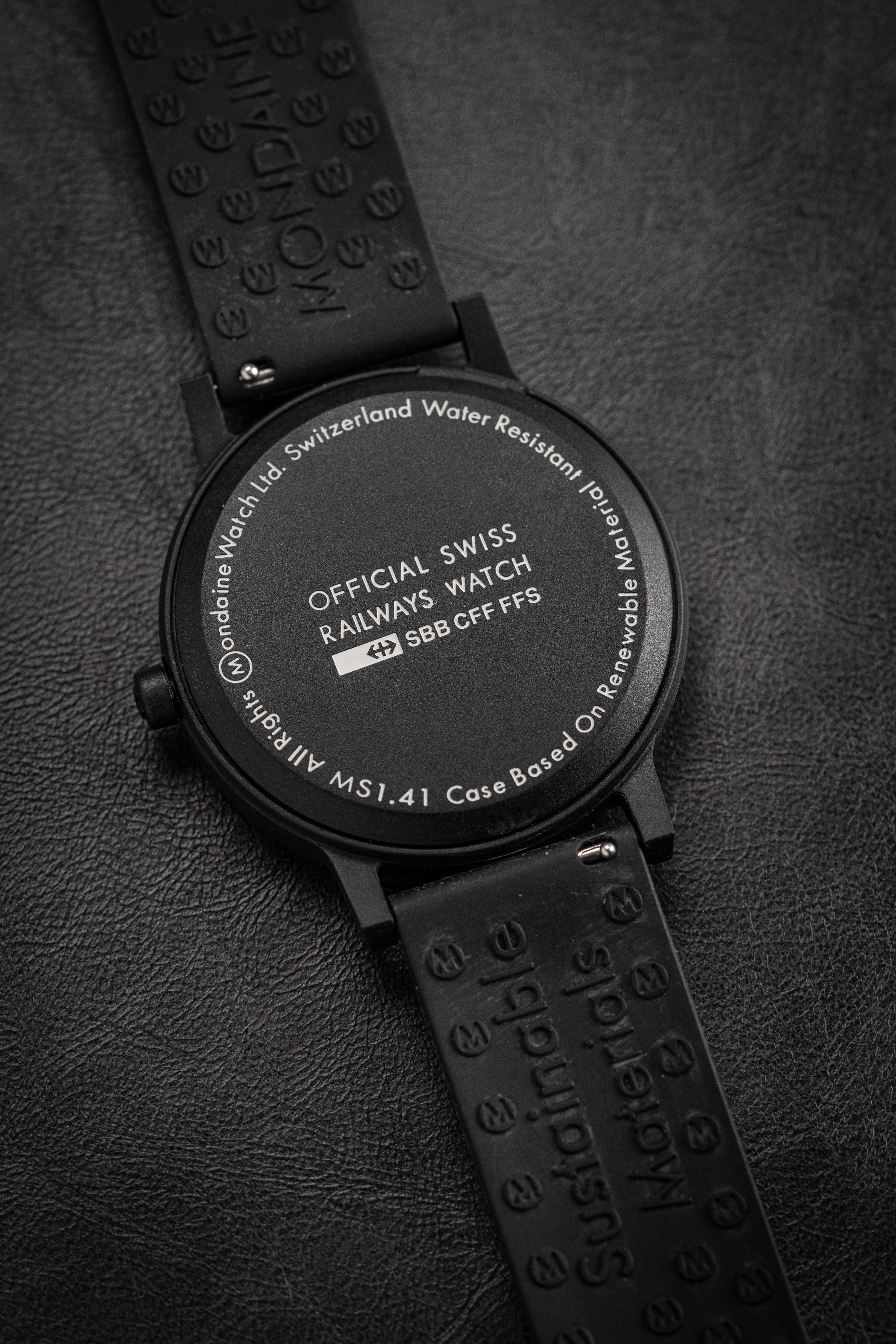 Mondaine Watch Essence Black