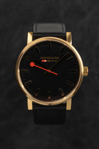 Mondaine Watch EVO2 Gold Black