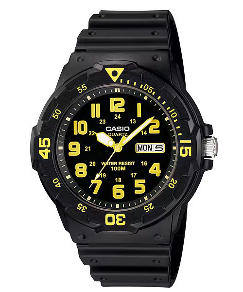 Casio Men's Watch Black Yellow