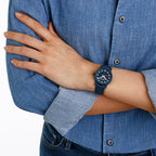 Mondaine Essence Ocean Blue Textile 32mm Ladies Watch