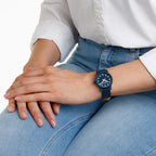 Mondaine Essence Ocean Blue Textile 32mm Ladies Watch