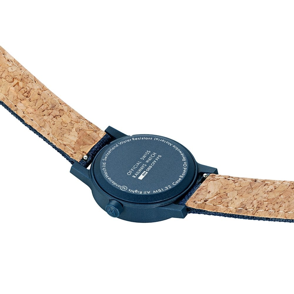 Mondaine Essence Ocean Blue Textile 32mm Ladies Watch