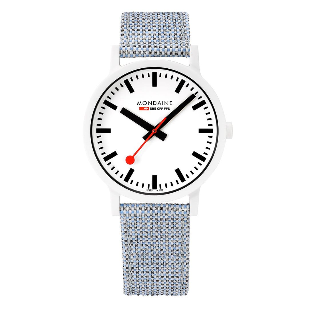 Mondaine Watch Essence Light Blue