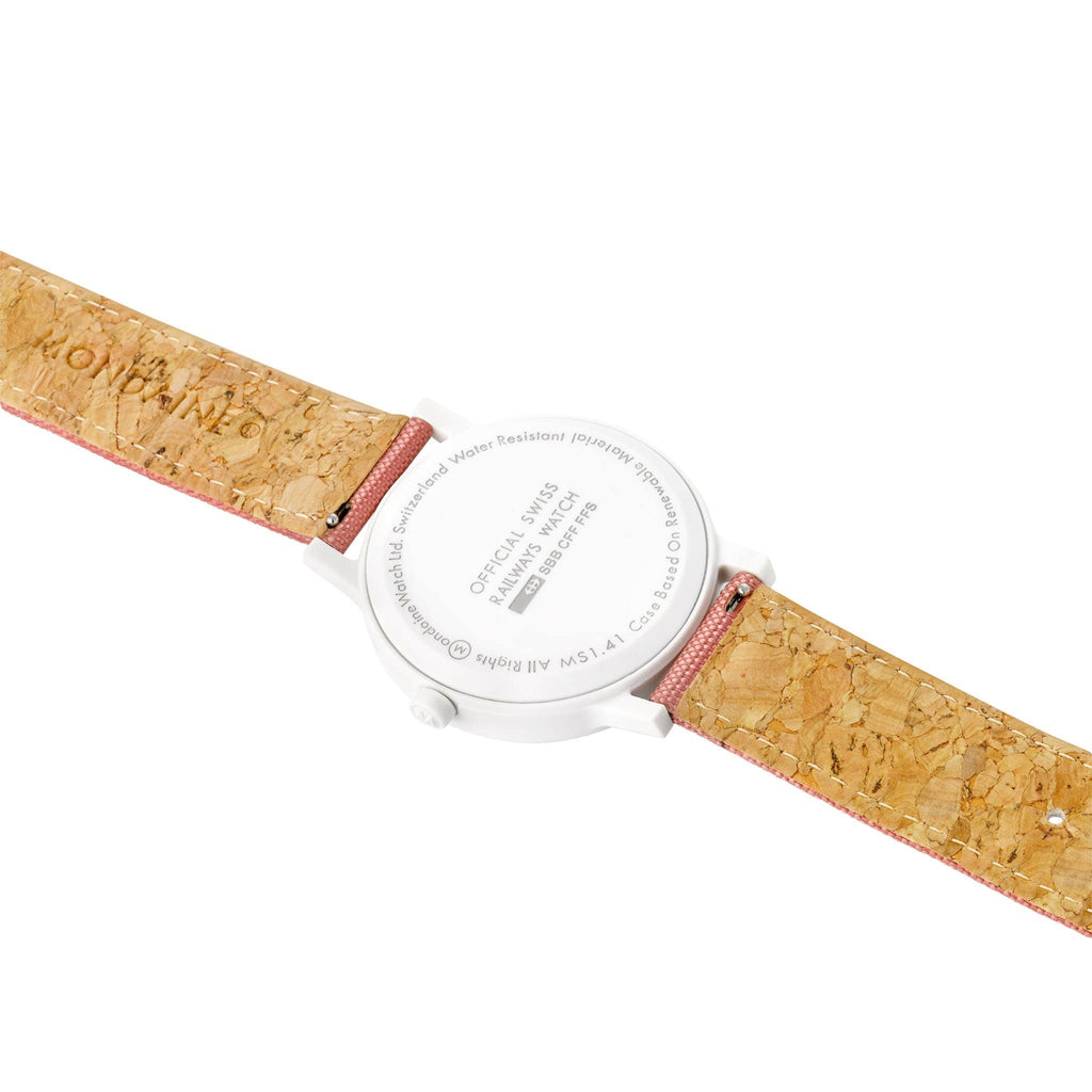Mondaine Watch Essence White Pink