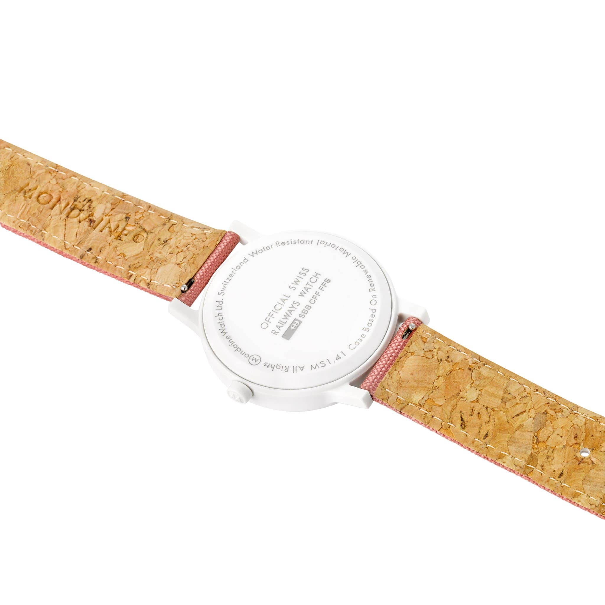 Mondaine Watch Essence White Pink