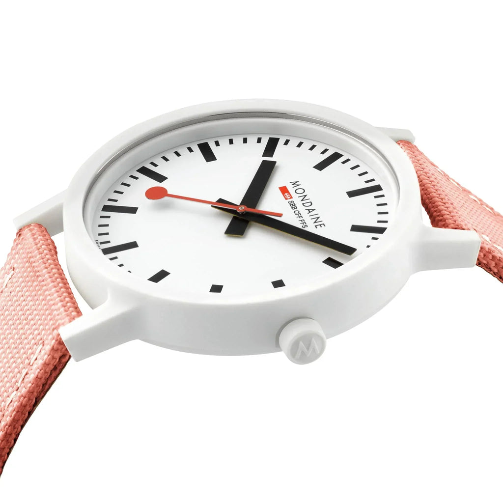 Mondaine Watch Essence White Pink