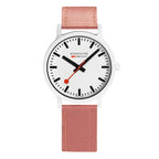 Mondaine Watch Essence White Pink
