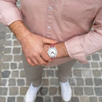 Mondaine Watch Essence White Pink