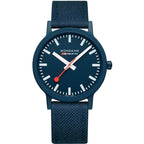Mondaine Essence Ocean Blue Textile 41mm Watch