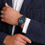 Mondaine Essence Ocean Blue Textile 41mm Watch