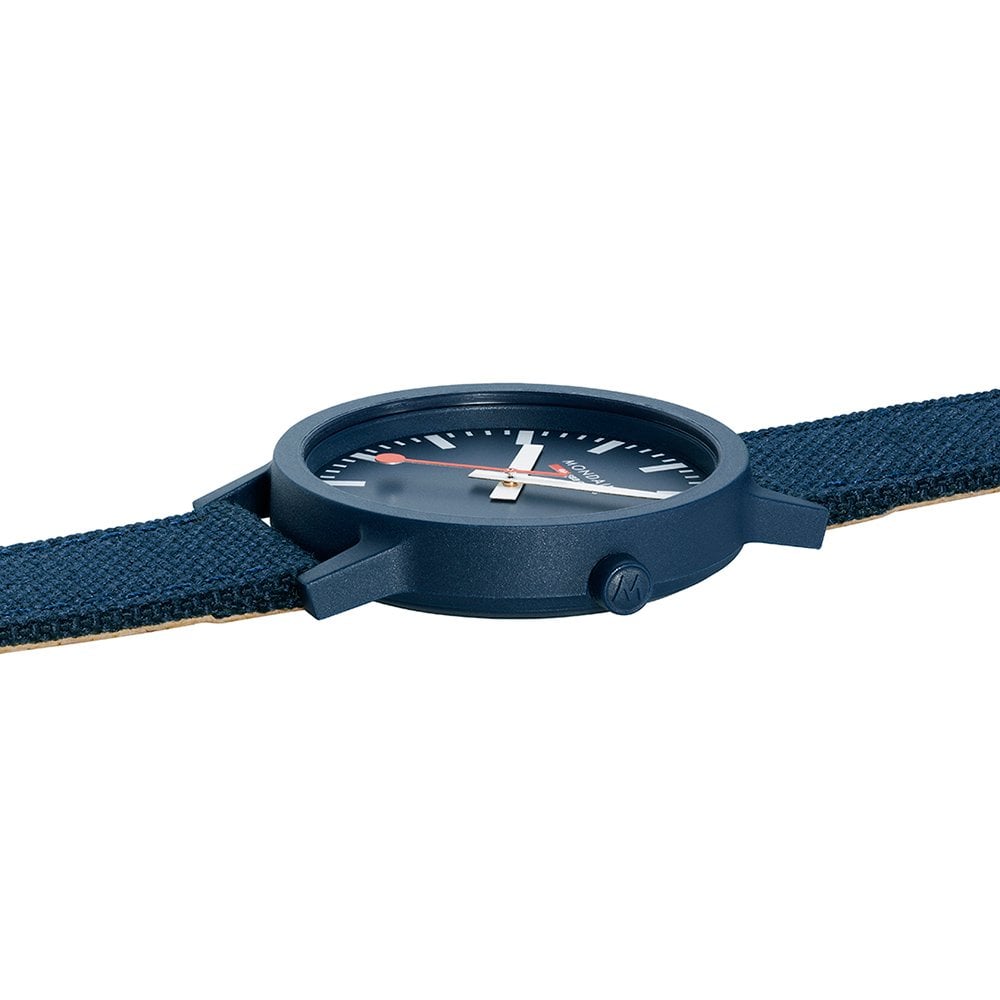 Mondaine Essence Ocean Blue Textile 41mm Watch