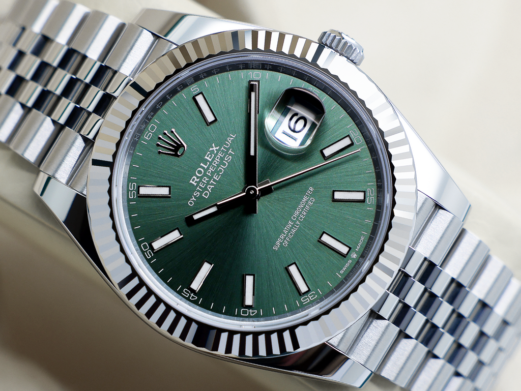 ROLEX DATEJUST 41mm 126334 EDELSTAHL MINTGRÜNES ZIFFERNBLATT UNGETRAGEN 2026