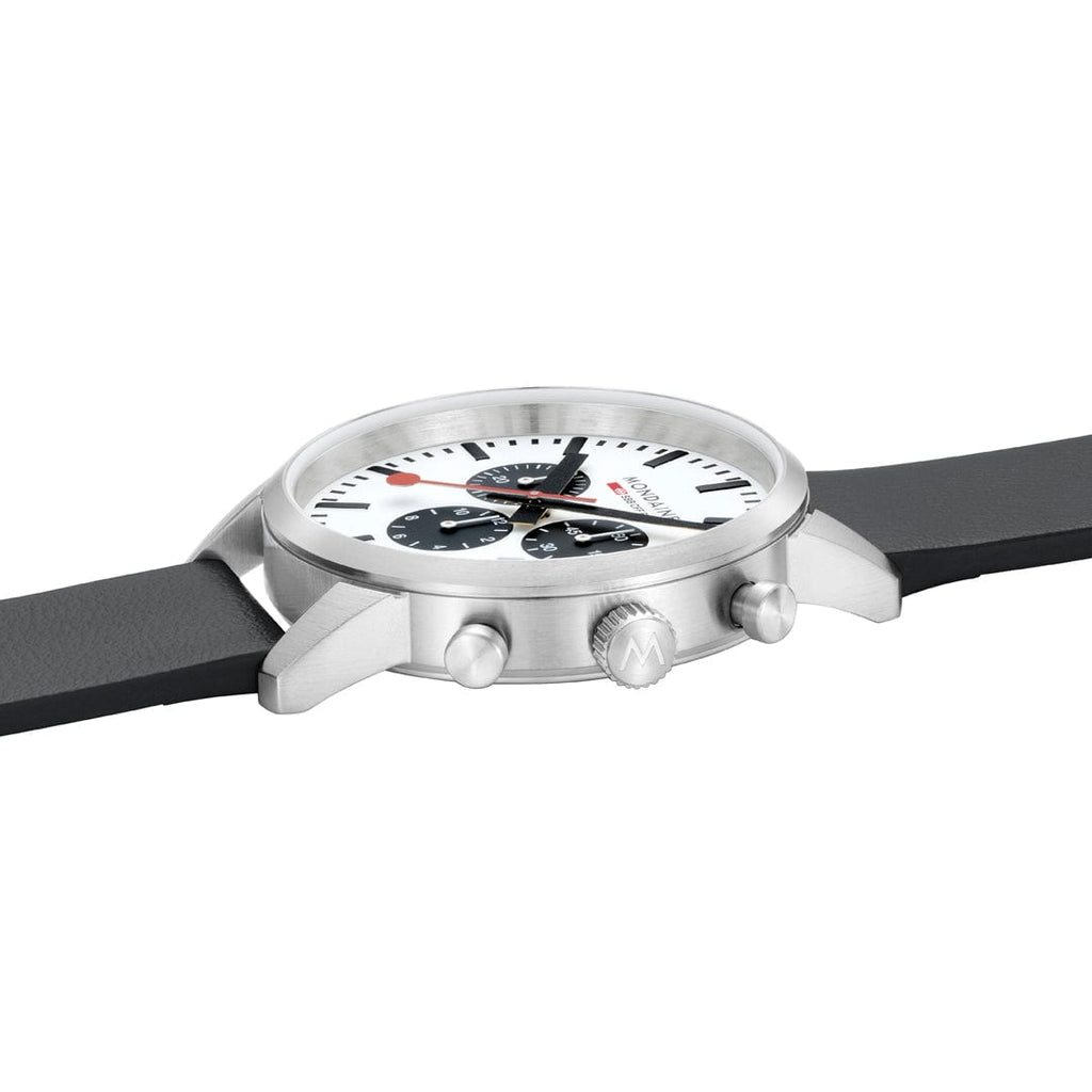 Mondaine Neo Swiss Chronograph Watch 41mm Panda Dial