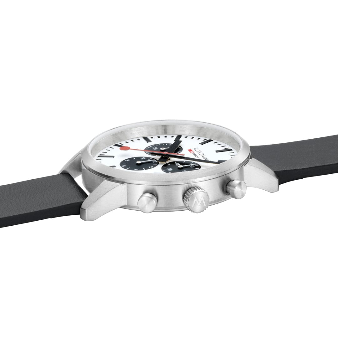 Mondaine Neo Swiss Chronograph Watch 41mm Panda Dial