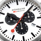 Mondaine Neo Swiss Chronograph Watch 41mm Panda Dial