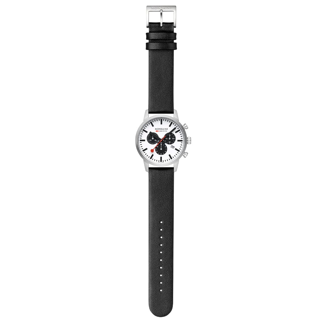 Mondaine Neo Swiss Chronograph Watch 41mm Panda Dial