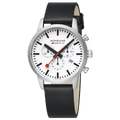 Mondaine Neo 41mm Swiss Chronograph Watch White Dial