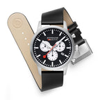 Mondaine Neo 41mm Chronograph Watch Black Dial
