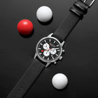 Mondaine Neo 41mm Chronograph Watch Black Dial