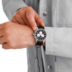 Mondaine Neo 41mm Chronograph Watch Black Dial