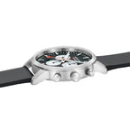 Mondaine Neo 41mm Chronograph Watch Black Dial