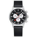 Mondaine Neo 41mm Chronograph Watch Black Dial