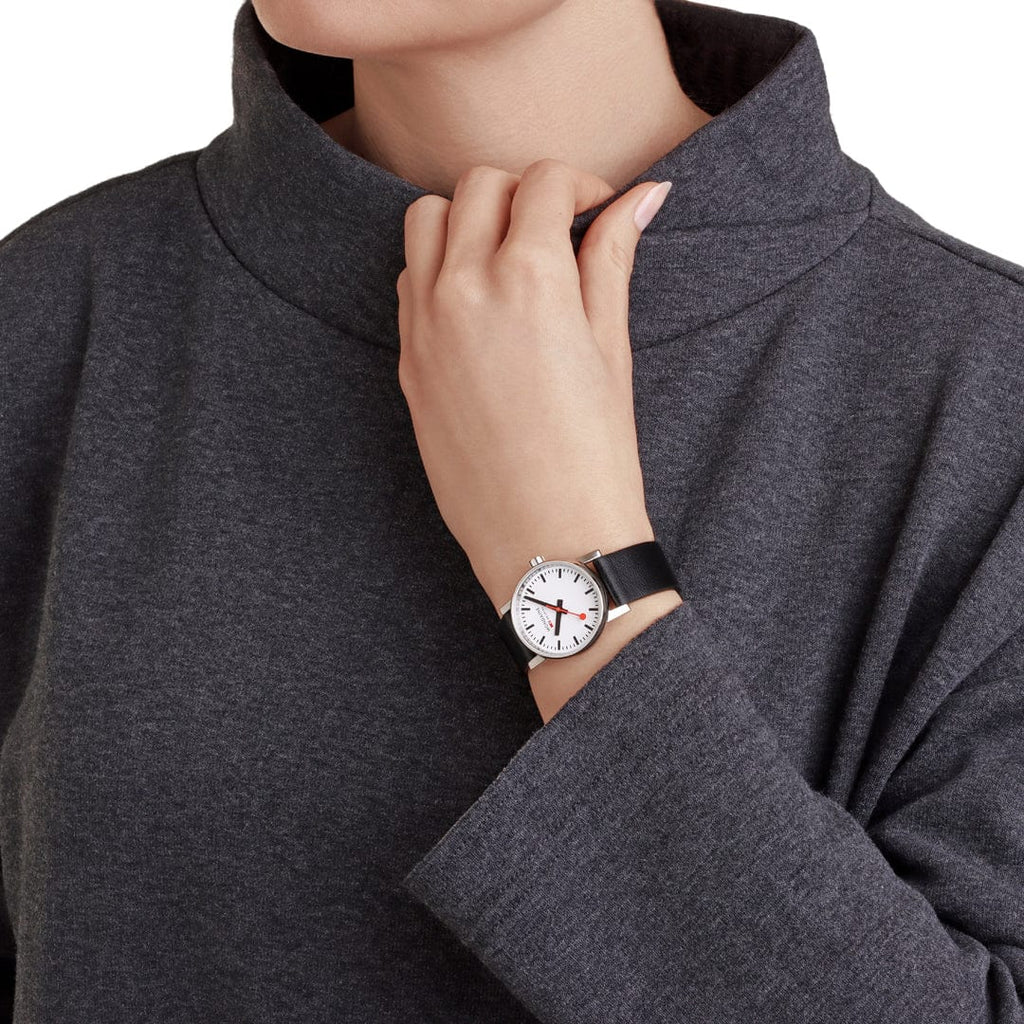 Mondaine Ladies' White evo2 30mm Watch