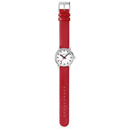 Mondaine evo2 Red Vegan Leather 35mm Watch