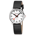 Mondaine evo2 Automatic Black Vegan Leather 35mm Watch