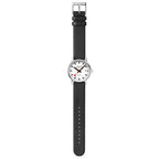 Mondaine evo2 Automatic Black Vegan Leather 35mm Watch