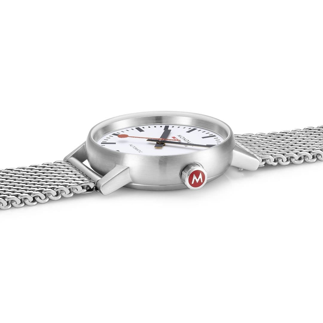 Mondaine evo2 Automatic Stainless Steel Mesh 35mm Watch