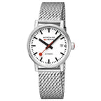 Mondaine evo2 Automatic Stainless Steel Mesh 35mm Watch