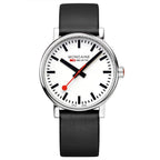 Mondaine evo2 Black Vegan Leather 40mm Watch