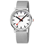 Mondaine evo2 Stainless Steel Mesh 40mm Watch