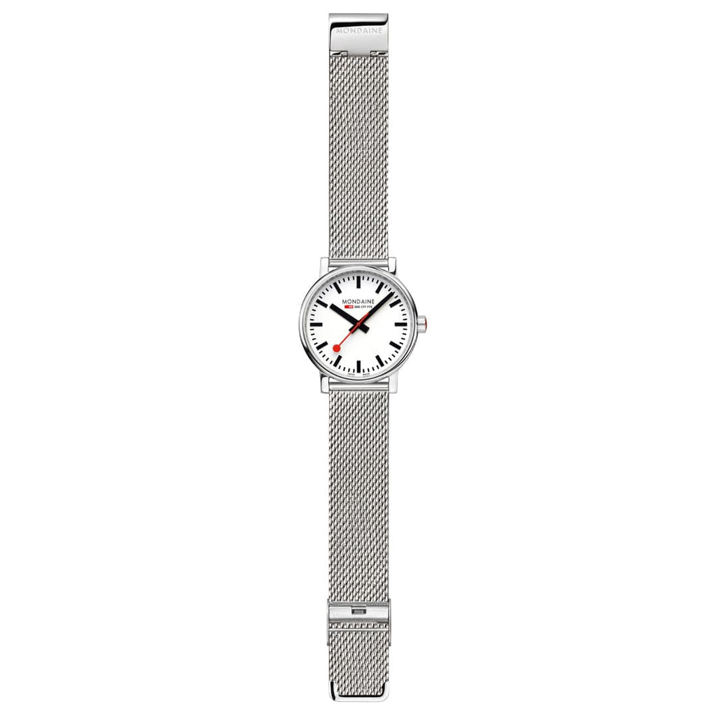 Mondaine evo2 Stainless Steel Mesh 40mm Watch