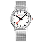Mondaine evo2 Stainless Steel Mesh 40mm Watch