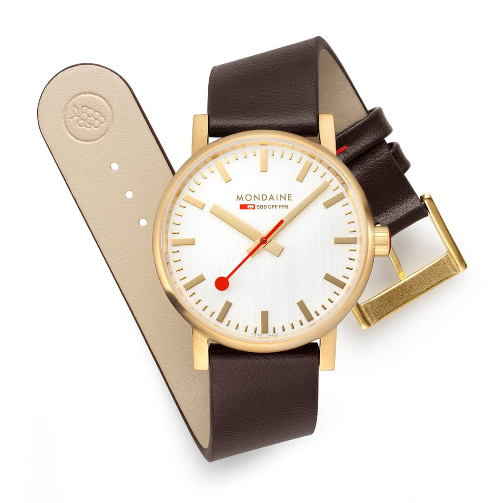 Mondaine Unisex Gold evo2 40mm Watch