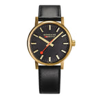 Mondaine Watch EVO2 Gold Black