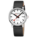 Mondaine evo2 Automatic Black Vegan Leather 40mm Watch